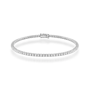 Bransoletka B0031 z diamentami białe złoto