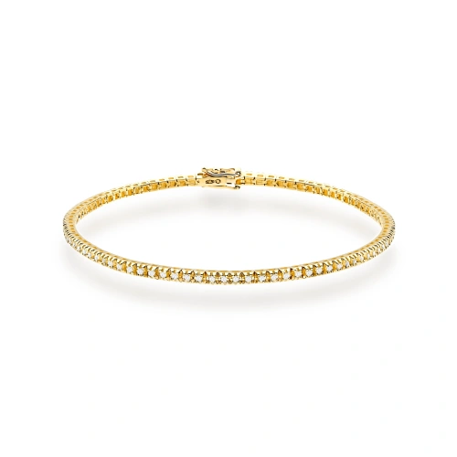 Brățară B0031 cu diamante Aur galben