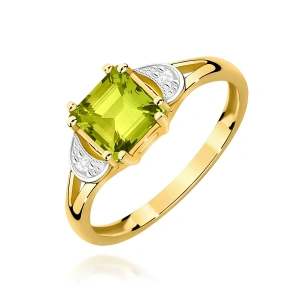Pierścionek W0040B Oliwin 1,10ct żółte złoto