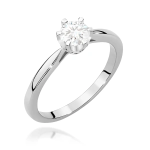 Pierścionek W0539 Diament 0,50ct białe złoto