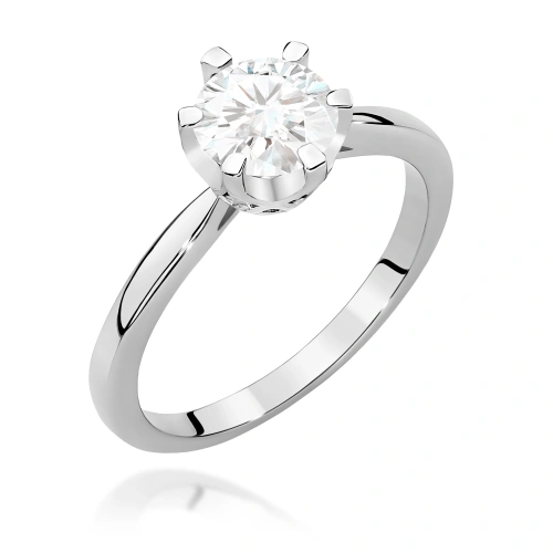 Pierścionek W0539 Diament Laboratoryjny 1,00ct białe złoto 375