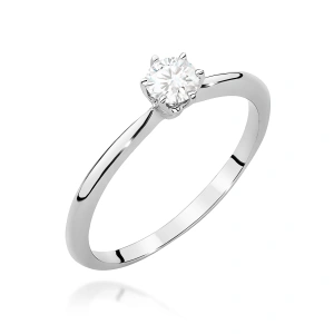 Pierścionek W0553 Diament 0,40ct białe złoto