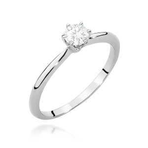 Pierścionek W0553 Diament Laboratoryjny 0,50ct białe złoto