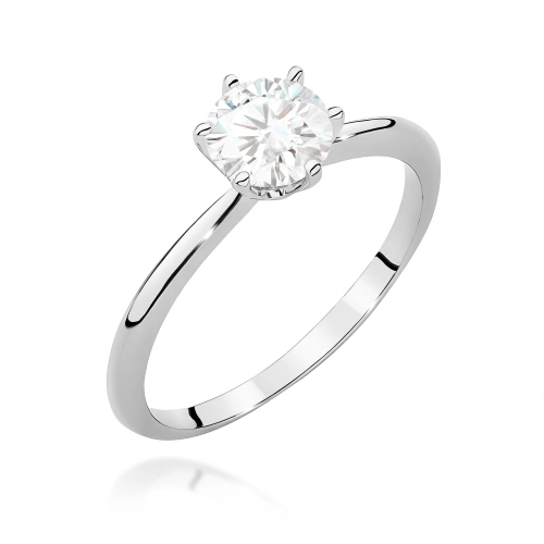 Pierścionek W0553 Diament Laboratoryjny 1,00ct białe złoto 375