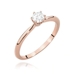 Pierścionek W0553 Diament 0,50ct różowe złoto