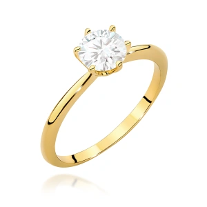 Pierścionek W0553 Diament 1,00ct żółte złoto