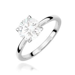 Pierścionek W0687 Diament Laboratoryjny 1,50ct białe złoto
