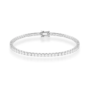 Bransoletka B0039 z diamentami białe złoto