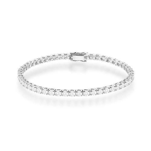 Naramok B0039 s diamantmi Bielé zlato