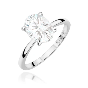 Pierścionek W0688 Diament Laboratoryjny 1,50ct białe złoto