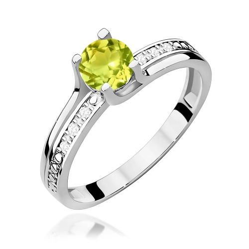 Pierścionek W0106 Oliwin 0,60ct białe złoto