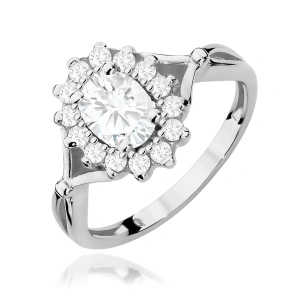 Pierścionek W0182 Diament Laboratoryjny 0,70ct białe złoto