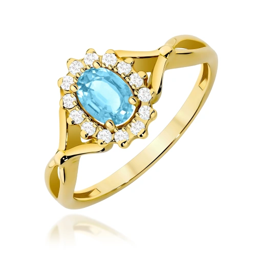 Bague W0182 Topaze  Swiss 0,50ct Or jaune