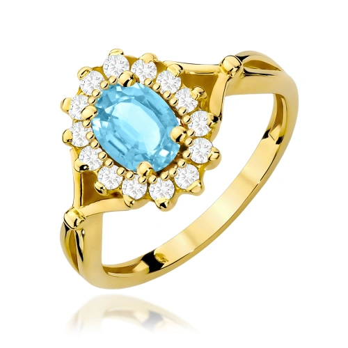 Bague W0182 Topaze 0,90ct Or jaune 375