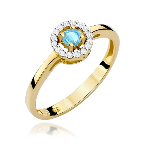 Bague W0238 Topaze 0,15ct Or jaune 375