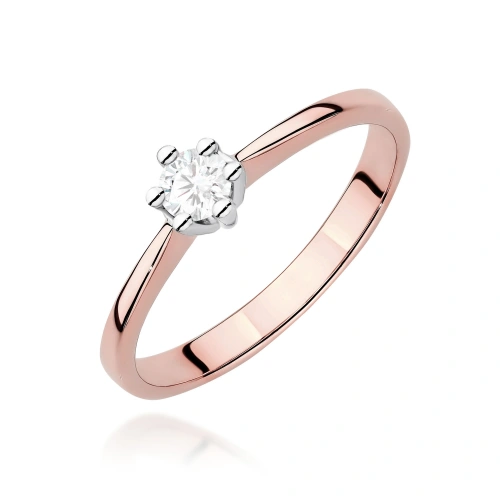 Bague W0256 Diamant 0,15ct Or rose