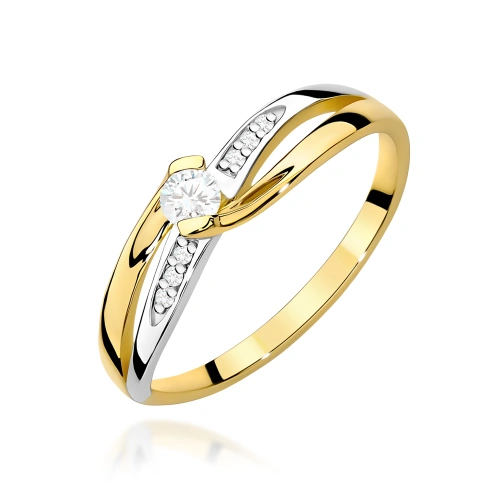 Bague W0415 Diamant 0,10ct Or jaune
