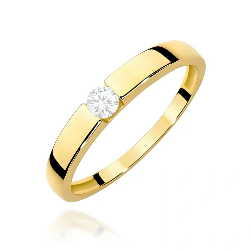 Bague W0432 Diamant 0,12ct Or jaune