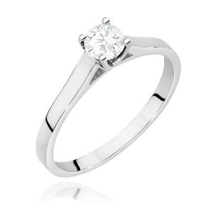 Pierścionek W0526 Diament Laboratoryjny 0,50ct białe złoto