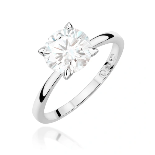Pierścionek W0687 Diament Laboratoryjny 2,00ct białe złoto