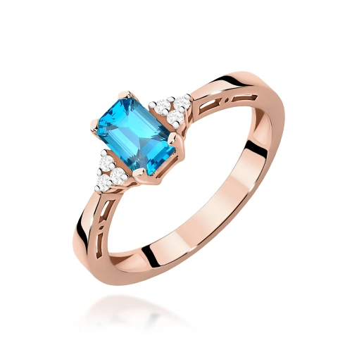 Pierścionek W0002 Topaz Swiss 0,65ct różowe złoto