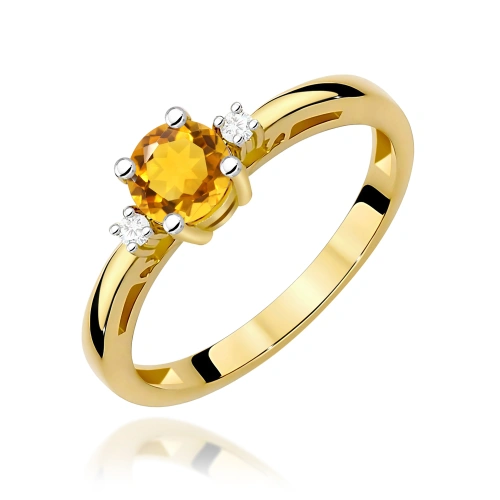 Bague W0010 Citrine 0,50ct Or jaune