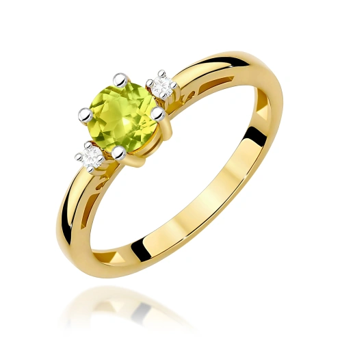 Pierścionek W0010 Oliwin 0,60ct żółte złoto 375
