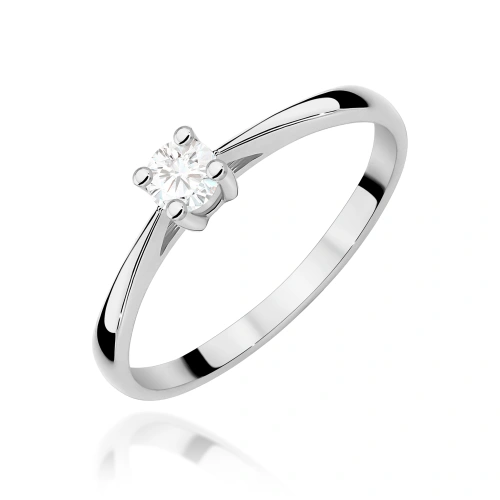 Gyűrű W0367 Gyémánt 0,15ct Fehér arany