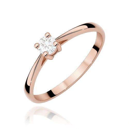 Bague W0367 Diamant 0,15ct Or rose