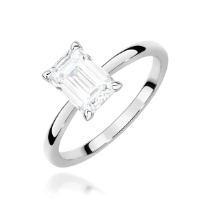 Pierścionek W0691 Diament Laboratoryjny 1,00ct białe złoto 375