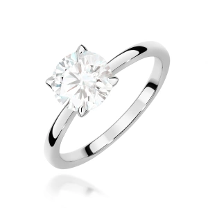 Pierścionek W0687 Diament Laboratoryjny 1,00ct białe złoto 375