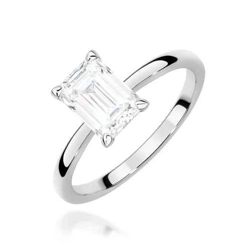 Pierścionek W0691 Diament Laboratoryjny 1,00ct białe złoto