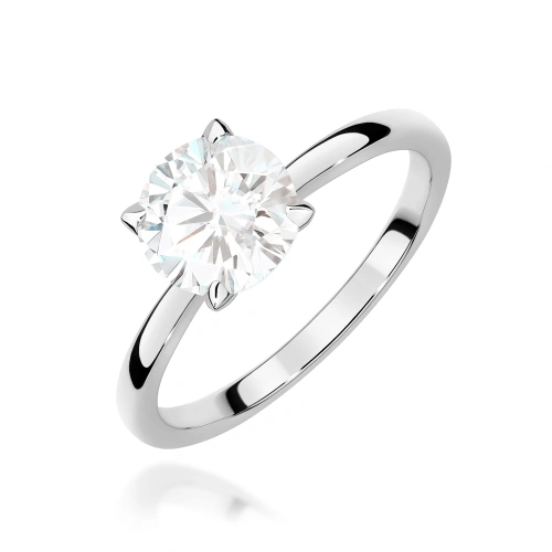 Pierścionek W0687 Diament Laboratoryjny 1,00ct białe złoto