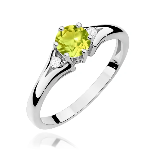 Pierścionek W0076 Oliwin 0,60ct białe złoto