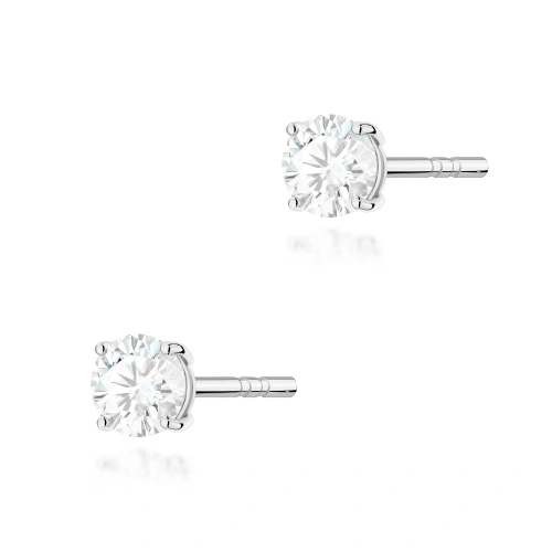 Kolczyki K0583 Diament Laboratoryjny 2 x 0.30ct białe złoto