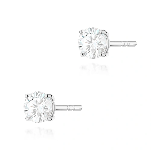 Kolczyki K0583 Diament Laboratoryjny 2 x 0.50ct białe złoto