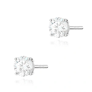 Kolczyki K0583 Diament Laboratoryjny 2 x 0.70ct białe złoto