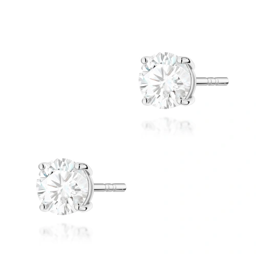 Kolczyki K0583 Diament Laboratoryjny 2 x 1.00ct białe złoto
