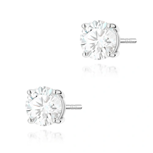 Kolczyki K0583 Diament Laboratoryjny 2 x 2.00ct białe złoto