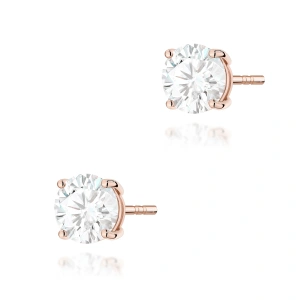 Kolczyki K0583 Diament 2 x 1.50ct różowe złoto