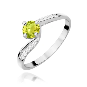 Pierścionek W0084 Oliwin 0,60ct białe złoto