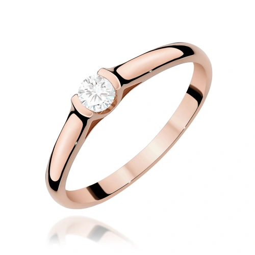 Bague W0369 Diamant 0,15ct Or rose