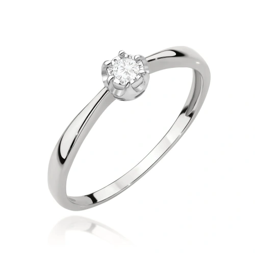 Gyűrű W0567 Gyémánt 0,06ct Fehér arany