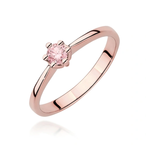 Ring W0256 Labordiamant Rosa 0,15ct Roségold